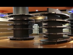 Supermarktplaat met ovale vorm Stand eenzijdig winkelplaat