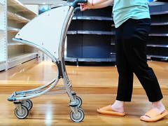 Aluminium Luggage Airport Trolley ODM Klein Winkelmandje Met Wielen