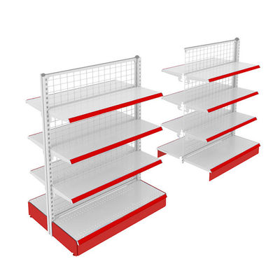 Rectangular Custom Wire Display Regal Retail Store Gondola Mesh Regal Rack
