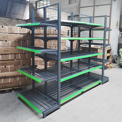 Stabiel supermarktplank met een laadvermogen van 30-80 kg/laag en koudgewalst staal