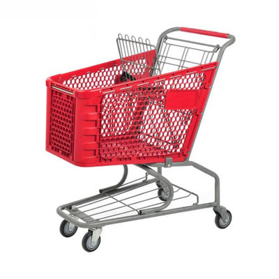 4 wielen plastic winkelwagen supermarkt winkelwagen draagbare handwagens