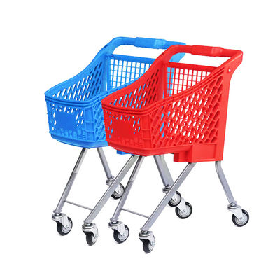 Gemakkelijk te gebruiken Kleurrijke plastic kindermarkt winkelwagen Moeder en baby speelgoed trolley