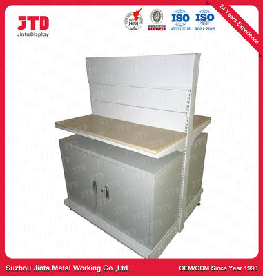 ISO9001 hout en Metaal 3 ODM 1200mm van de Rijplank Witte Kleinhandelsplanken