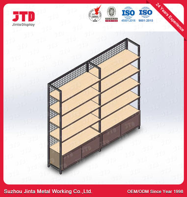 Ce-Metaal en de Houten Rekken van de de Bakkerijvertoning van de Muur Opschortende Eenheid 120kg Houten