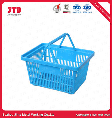 Blauwe Plastic Karretjemand 26L voor het Winkelen HDPP Materiaal