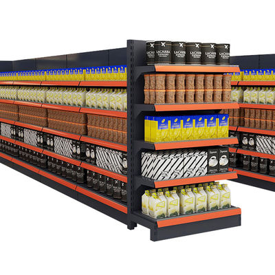 kopen Vierzijdig metalen scherm rek supermarkt reclame gondel plank online manufacture