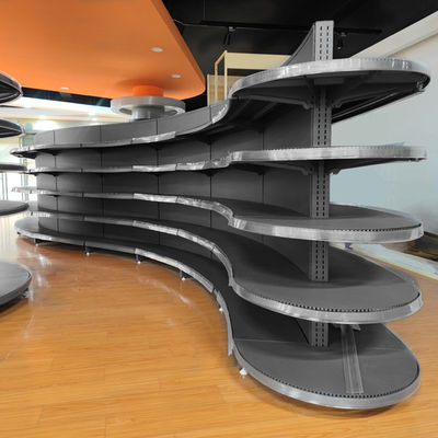 kopen Moderne supermarktplank met stabiele en makkelijk te monteren structuur online manufacture