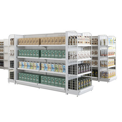 kopen Metalen supermarkt planken Gondola Rack 30-100kg Capaciteit Aanpasbaar online manufacture