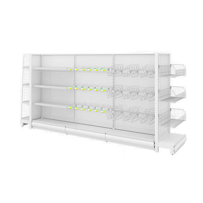 kopen 5-Shelf Metal Supermarket Gondola Display Rack 80kg Capacity online manufacture