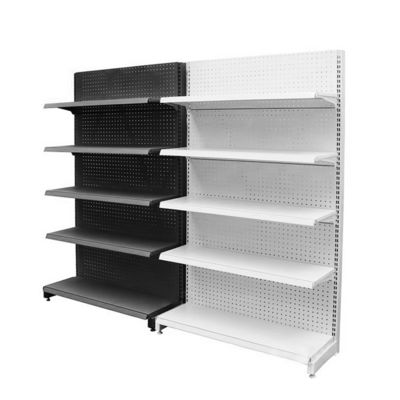 kopen Customizable 5-Shelf Metal Gondola Display for Supermarkets 80kg Capacity online manufacture