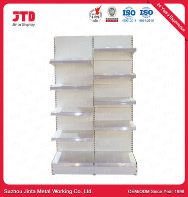 kopen 3FT 6FT Supermarktvertoning die 80kgs 5 opschorten Rij Witte Plank online manufacture