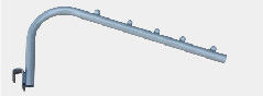 kopen R Type de Detailhandelvertoning haakt 500mm 12mm Opgezette Muur vast online manufacture