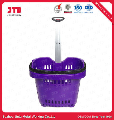 kopen 55L plastic het Winkelen Mand met Handvattenoem het Openen online manufacture