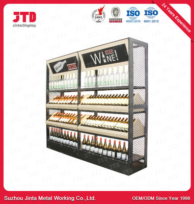 kopen 900mm Metaal Houten Opschortende Eenheid 5 Lagen van het Supermarktstaal het Rek online manufacture