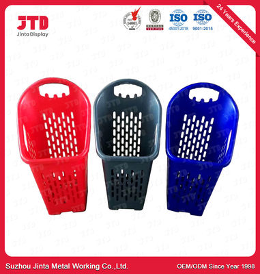 kopen Het openen van Plastic het Winkelen Mand met Wielen60l Rode Kleur online manufacture