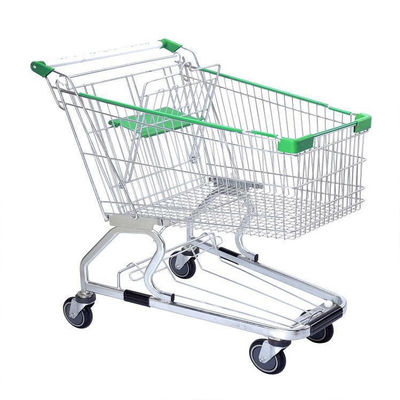 Opvouwbaar handvat Metalen winkelkar Grootte 60L-240L