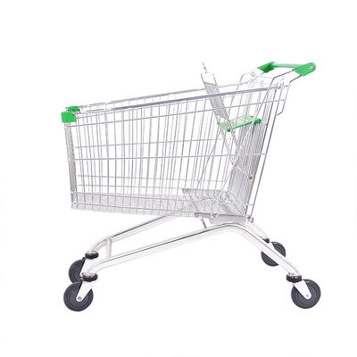 Opvouwbaar handvat Metalen winkelkar Grootte 60L-240L