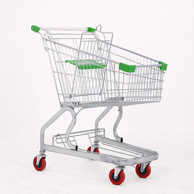 Metalen winkelwagen met aangepaste kleuren en rubberen wielen
