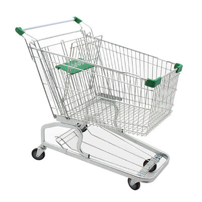 Metalen winkelwagen met aangepaste kleuren en rubberen wielen