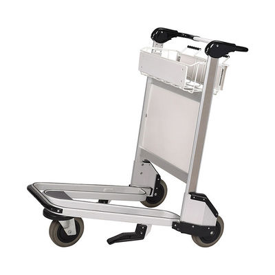 Gepolijste luchthavenbagage trolley wagens Handrem luchthavenbagage wagen