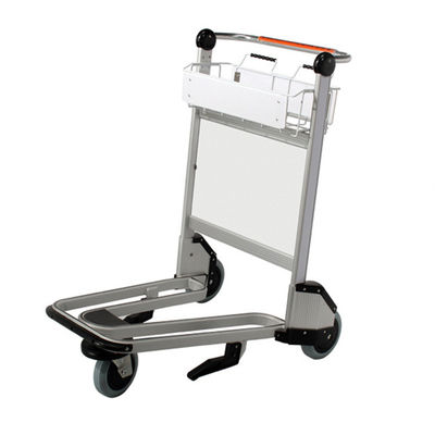 Gepolijste luchthavenbagage trolley met logo handrem