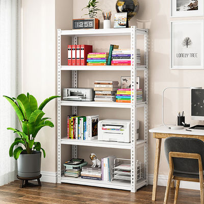 Op maat gemaakte garageopslag Boltless Metal Shelf 5 Tiers Heavy Duty Steel Racking Unit