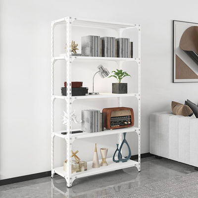 Op maat gemaakte garageopslag Boltless Metal Shelf 5 Tiers Heavy Duty Steel Racking Unit