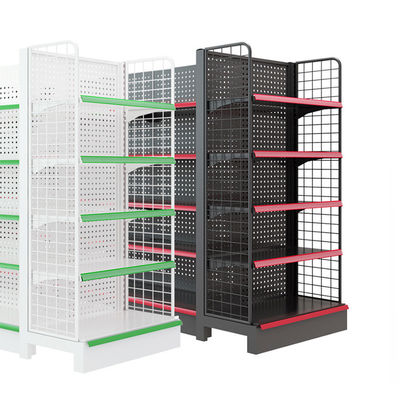 Dubbelzijdig draadnet Gondola Display Rack Plank Supermarktplanken