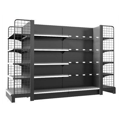 Dubbelzijdig draadnet Gondola Display Rack Plank Supermarktplanken