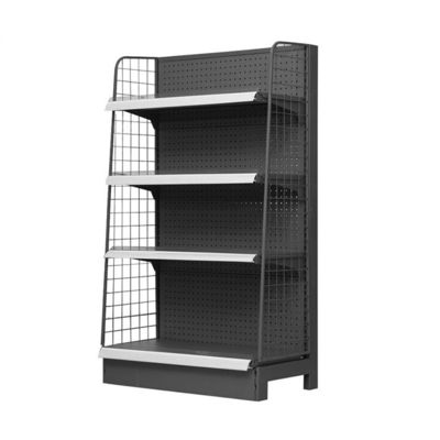 Retail Display Stand met twee zijdraad Supermarkt Display Shelf
