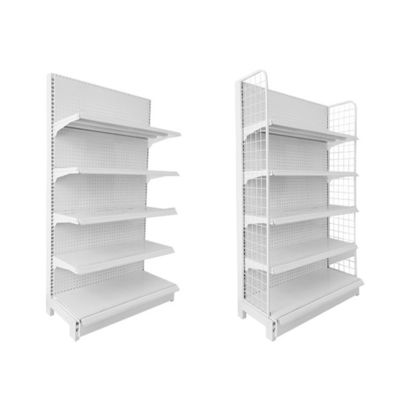 Retail Display Stand met twee zijdraad Supermarkt Display Shelf