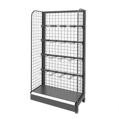 Retail Display Stand met twee zijdraad Supermarkt Display Shelf