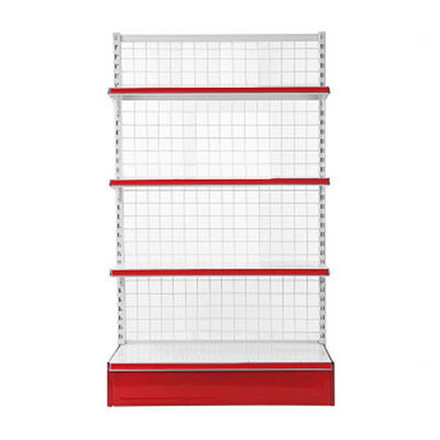 Rectangular Custom Wire Display Regal Retail Store Gondola Mesh Regal Rack