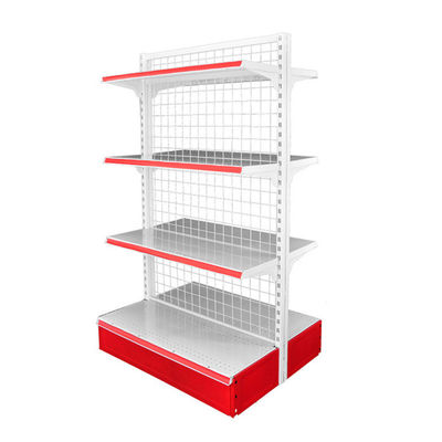 Rectangular Custom Wire Display Regal Retail Store Gondola Mesh Regal Rack