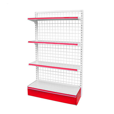 Rectangular Custom Wire Display Regal Retail Store Gondola Mesh Regal Rack