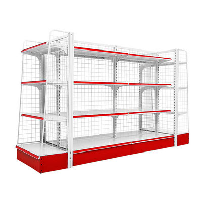 Supermarkt Retail Store Metal Wire Mesh Gondola Wall Shelf Storage Rack