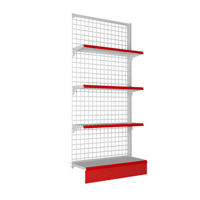 Supermarkt Retail Store Mesh Wire Display Relief Op maat gemaakte dubbelzijdige gondel Display Racks