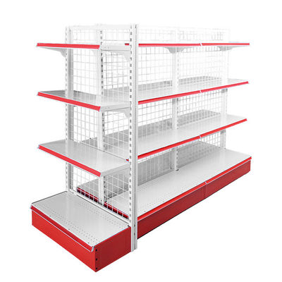 Supermarkt Retail Store Mesh Wire Display Relief Op maat gemaakte dubbelzijdige gondel Display Racks