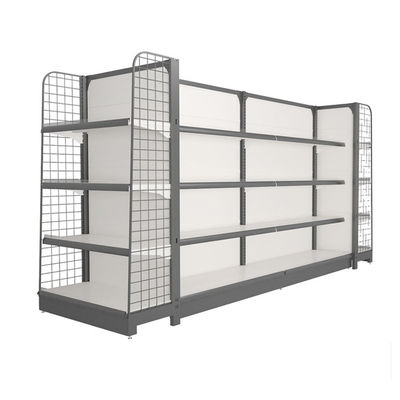Supermarkt Gondola Draad Display Plank Metalen Retail Store Stalen plank Draad Mesh Back Panel