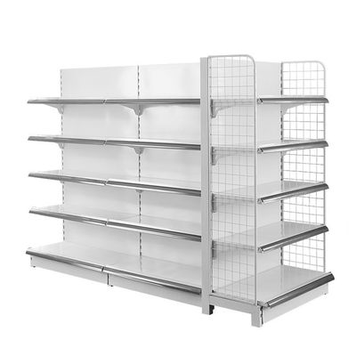 Supermarkt Gondola Draad Display Plank Metalen Retail Store Stalen plank Draad Mesh Back Panel