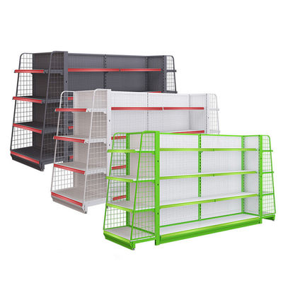 Grietpaneel Metalen draadnet Supermarkt Convenience Store Display Rack Poeder bekleed