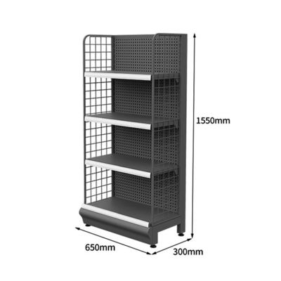 Rectangular Custom Wall Shelf Voor kruidenierswinkel Mesh Shop Gondola plank