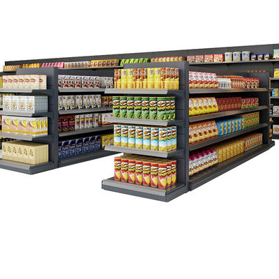 Metalen gondel Display Plank Groentewinkel Winkelen Supermarkt Planken Display Plank