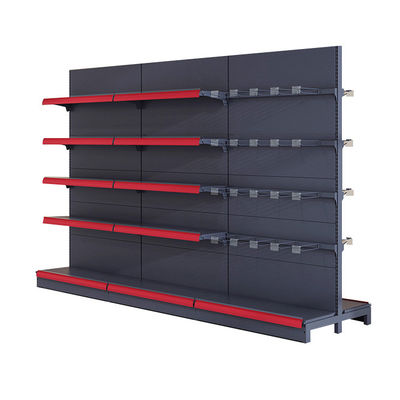 Op maat gemaakte staal gondel display rack supermarkt kruidenierswinkel detailhandel display