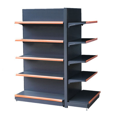 Supermarkt Retail Store Dubbelzijdig Gondola Display Schappen Gemakwinkel Plank / Rack