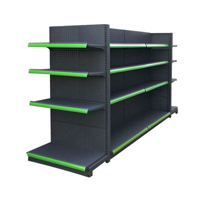 Op maat gemaakte metalen winkelplank display supermarkt gondel plank voor winkel