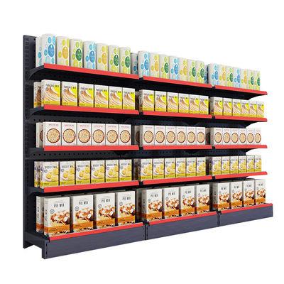 Op maat gemaakte metalen winkelplank display supermarkt gondel plank voor winkel