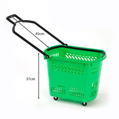 18L polypropyleen plastic trolley basket voor makkelijk en handig schoonmaken