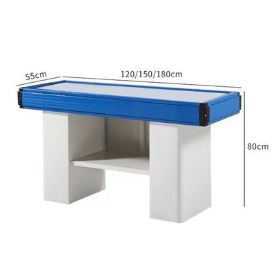 Breedte 550-1200 mm Supermarkt Kassa Teller Roestvrij staal Tafel Retail Kassa Teller
