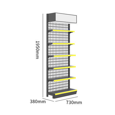 Koudgewalste staalstructuur Retail-plank systeem voor supermarkt 30 - 80 kg/laag